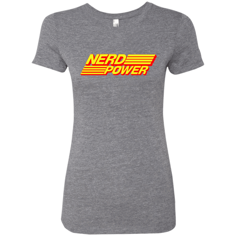 T-Shirts Premium Heather / S Nerd Power Women's Triblend T-Shirt