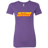 T-Shirts Purple Rush / S Nerd Power Women's Triblend T-Shirt