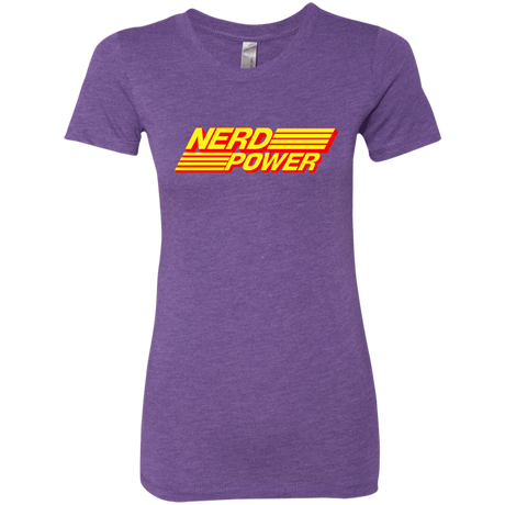 T-Shirts Purple Rush / S Nerd Power Women's Triblend T-Shirt