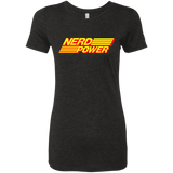 T-Shirts Vintage Black / S Nerd Power Women's Triblend T-Shirt