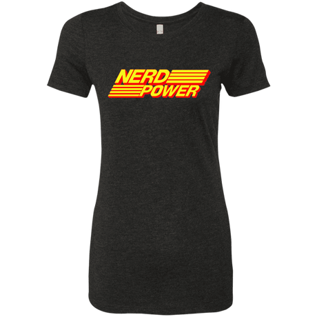 T-Shirts Vintage Black / S Nerd Power Women's Triblend T-Shirt
