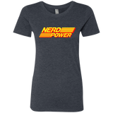 T-Shirts Vintage Navy / S Nerd Power Women's Triblend T-Shirt