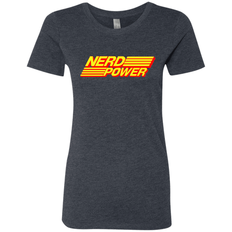 T-Shirts Vintage Navy / S Nerd Power Women's Triblend T-Shirt