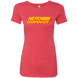 T-Shirts Vintage Red / S Nerd Power Women's Triblend T-Shirt