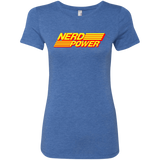 T-Shirts Vintage Royal / S Nerd Power Women's Triblend T-Shirt