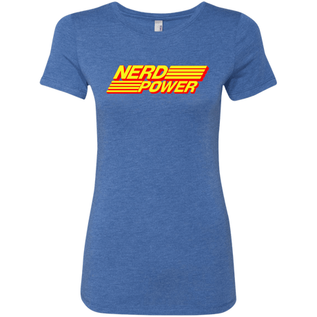 T-Shirts Vintage Royal / S Nerd Power Women's Triblend T-Shirt