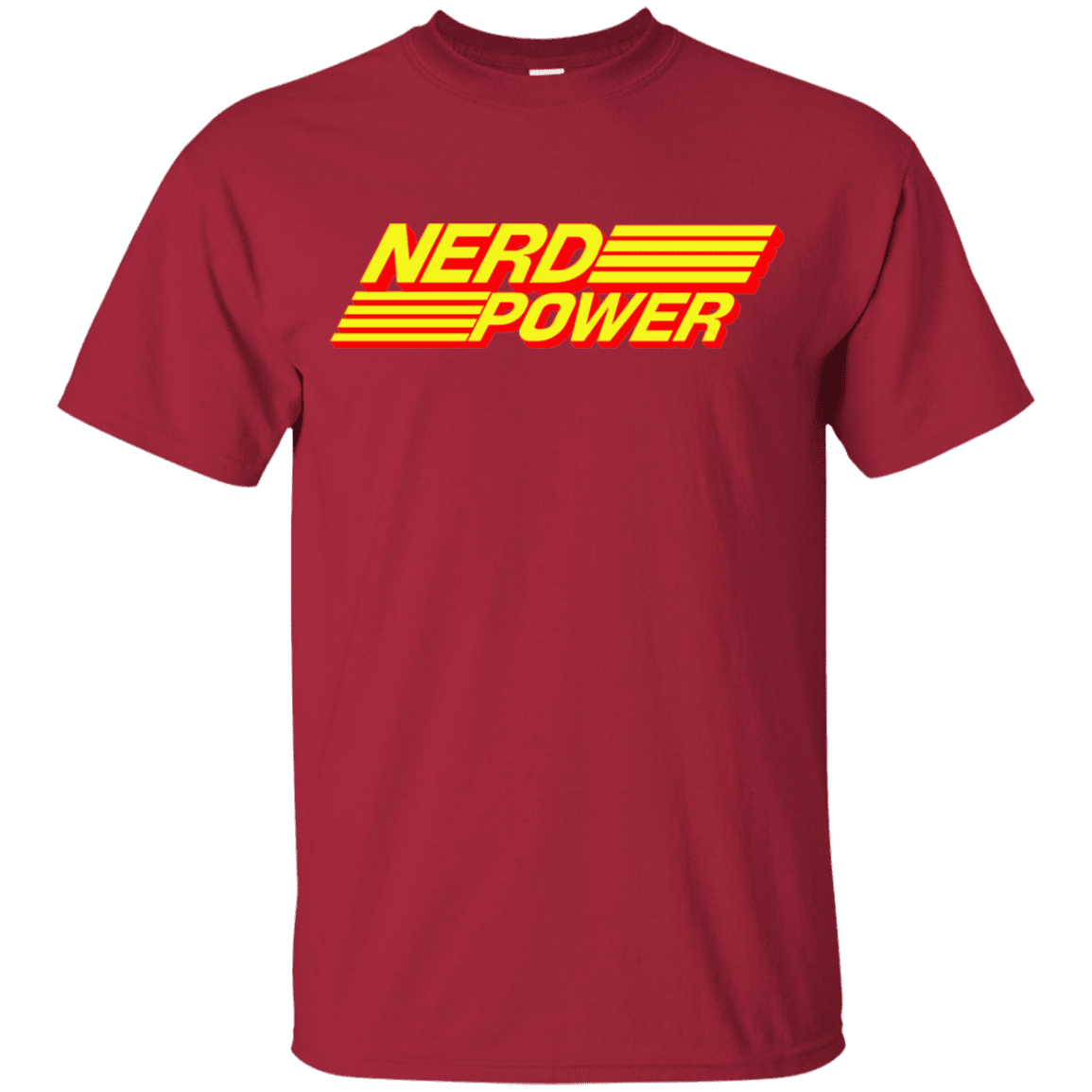 T-Shirts Cardinal / YXS Nerd Power Youth T-Shirt