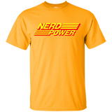 T-Shirts Gold / YXS Nerd Power Youth T-Shirt