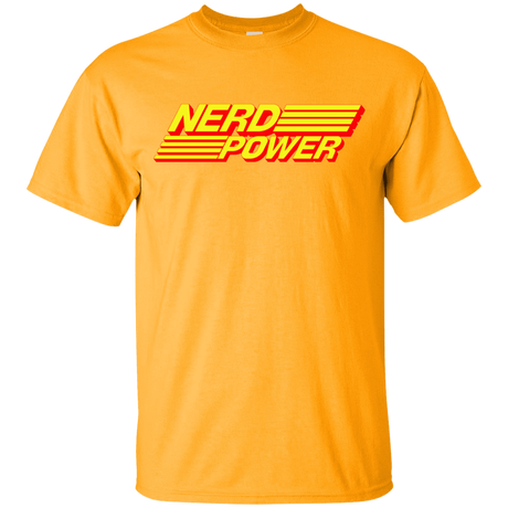 T-Shirts Gold / YXS Nerd Power Youth T-Shirt