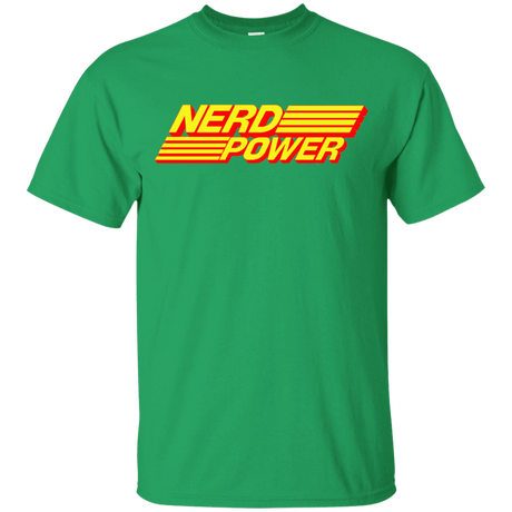 T-Shirts Irish Green / YXS Nerd Power Youth T-Shirt
