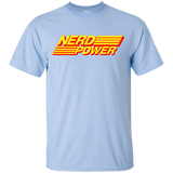T-Shirts Light Blue / YXS Nerd Power Youth T-Shirt