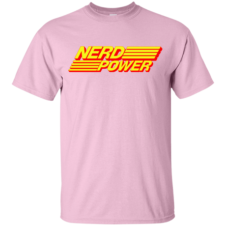 T-Shirts Light Pink / YXS Nerd Power Youth T-Shirt