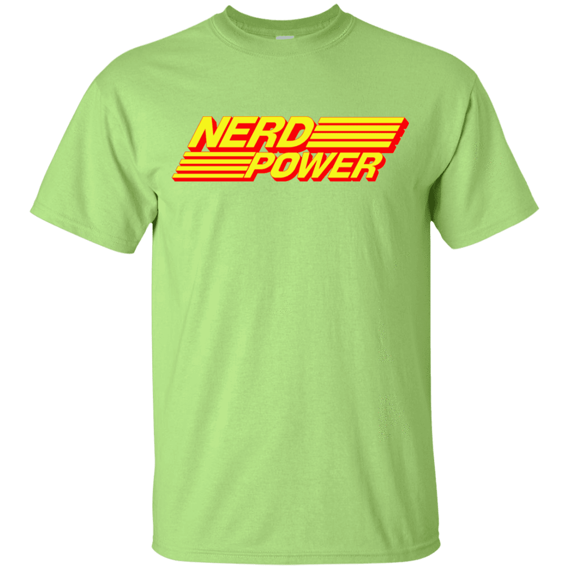 T-Shirts Mint Green / YXS Nerd Power Youth T-Shirt
