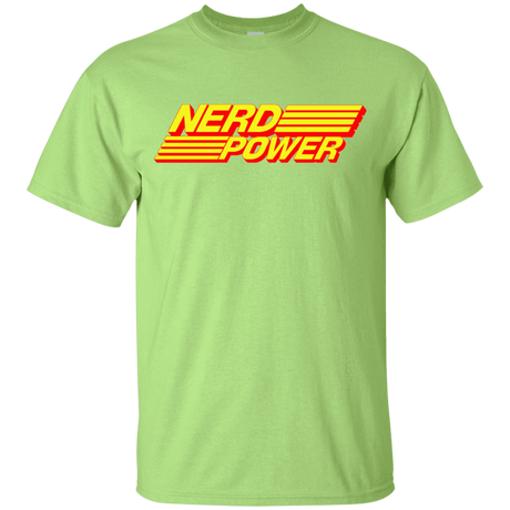 T-Shirts Mint Green / YXS Nerd Power Youth T-Shirt