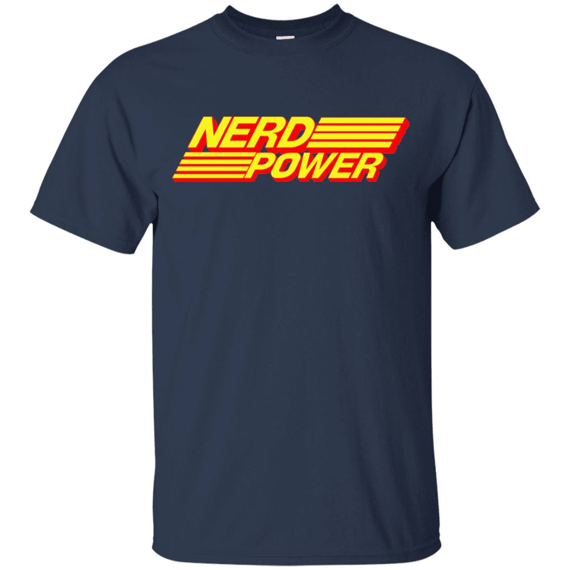 T-Shirts Navy / YXS Nerd Power Youth T-Shirt