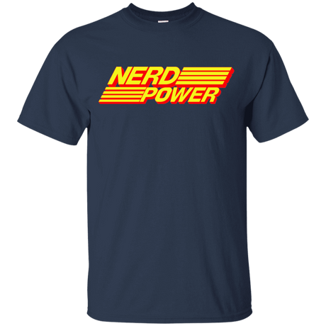 T-Shirts Navy / YXS Nerd Power Youth T-Shirt