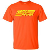 T-Shirts Orange / YXS Nerd Power Youth T-Shirt