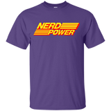 T-Shirts Purple / YXS Nerd Power Youth T-Shirt