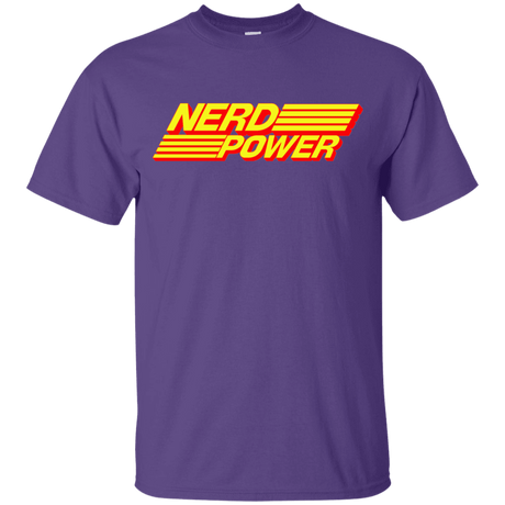 T-Shirts Purple / YXS Nerd Power Youth T-Shirt