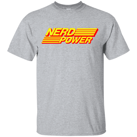 T-Shirts Sport Grey / YXS Nerd Power Youth T-Shirt