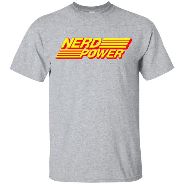 T-Shirts Sport Grey / YXS Nerd Power Youth T-Shirt