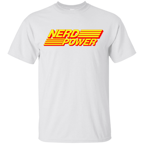 T-Shirts White / YXS Nerd Power Youth T-Shirt