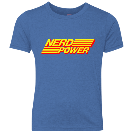 T-Shirts Vintage Royal / YXS Nerd Power Youth Triblend T-Shirt