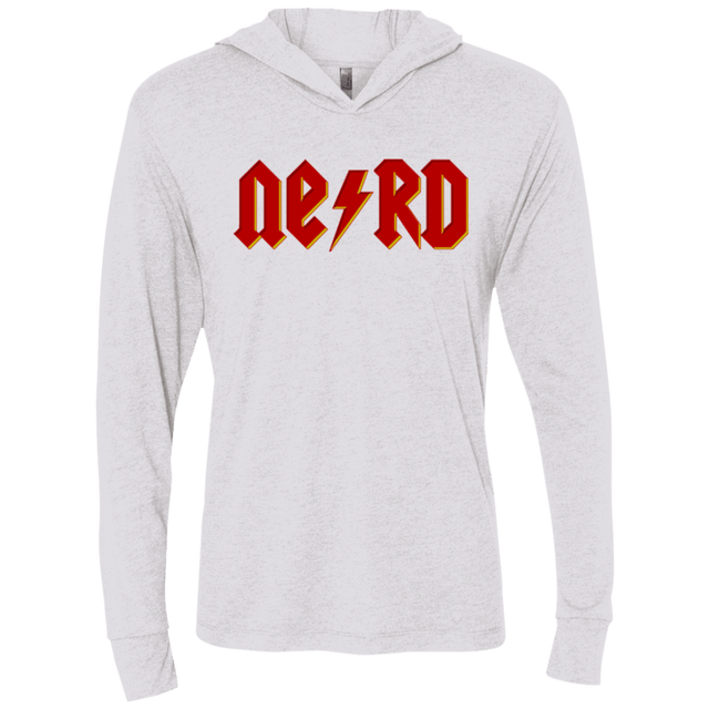 T-Shirts Heather White / X-Small NERD Triblend Long Sleeve Hoodie Tee