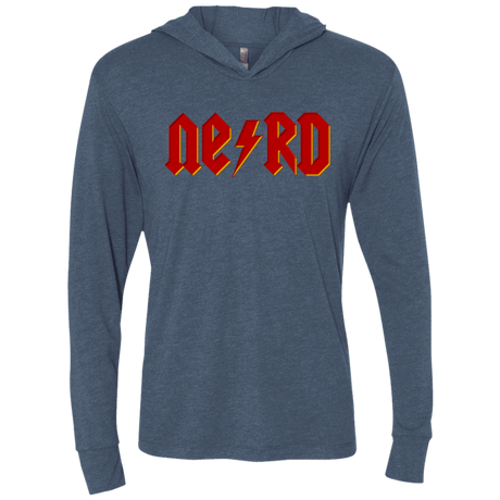 T-Shirts Indigo / X-Small NERD Triblend Long Sleeve Hoodie Tee