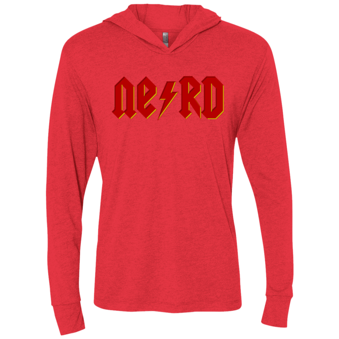 T-Shirts Vintage Red / X-Small NERD Triblend Long Sleeve Hoodie Tee