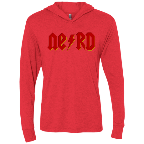 T-Shirts Vintage Red / X-Small NERD Triblend Long Sleeve Hoodie Tee