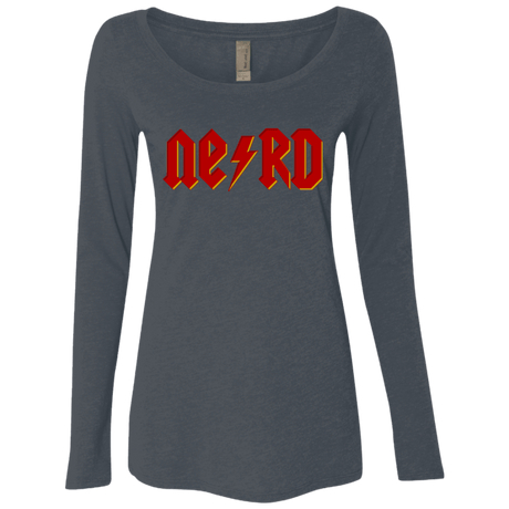 T-Shirts Vintage Navy / Small NERD Women's Triblend Long Sleeve Shirt