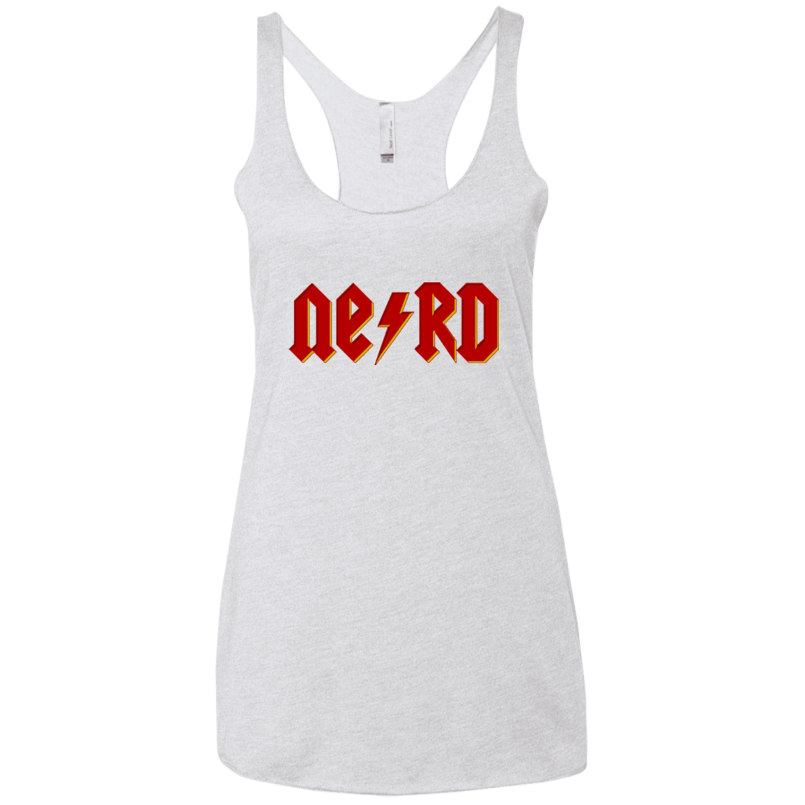 T-Shirts Heather White / X-Small NERD Women's Triblend Racerback Tank
