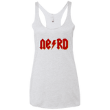T-Shirts Heather White / X-Small NERD Women's Triblend Racerback Tank
