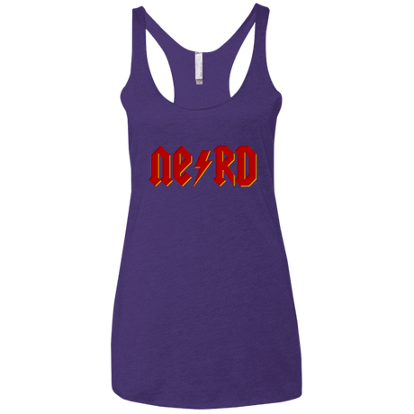 T-Shirts Purple / X-Small NERD Women's Triblend Racerback Tank