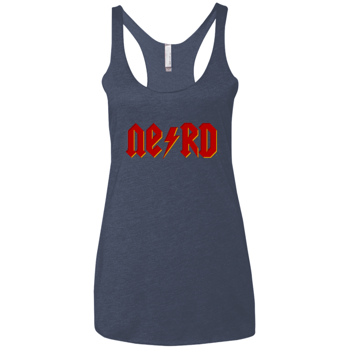 T-Shirts Vintage Navy / X-Small NERD Women's Triblend Racerback Tank
