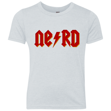 T-Shirts Heather White / YXS NERD Youth Triblend T-Shirt