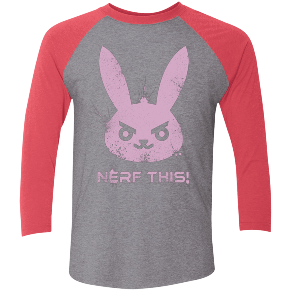 T-Shirts Premium Heather/ Vintage Red / X-Small Nerf This Triblend 3/4 Sleeve