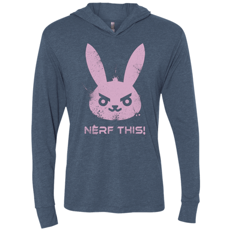 T-Shirts Indigo / X-Small Nerf This Triblend Long Sleeve Hoodie Tee