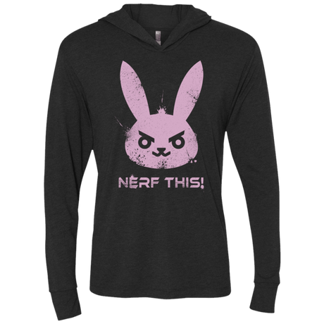 T-Shirts Vintage Black / X-Small Nerf This Triblend Long Sleeve Hoodie Tee