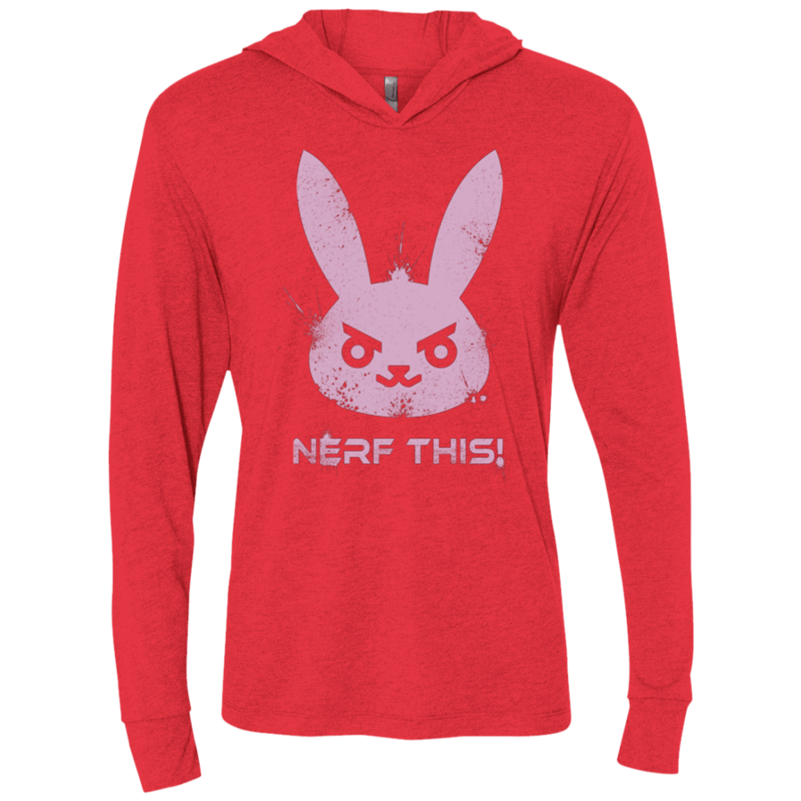 T-Shirts Vintage Red / X-Small Nerf This Triblend Long Sleeve Hoodie Tee