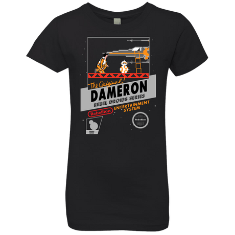 T-Shirts Black / YXS NES 8Bit Dameron Girls Premium T-Shirt