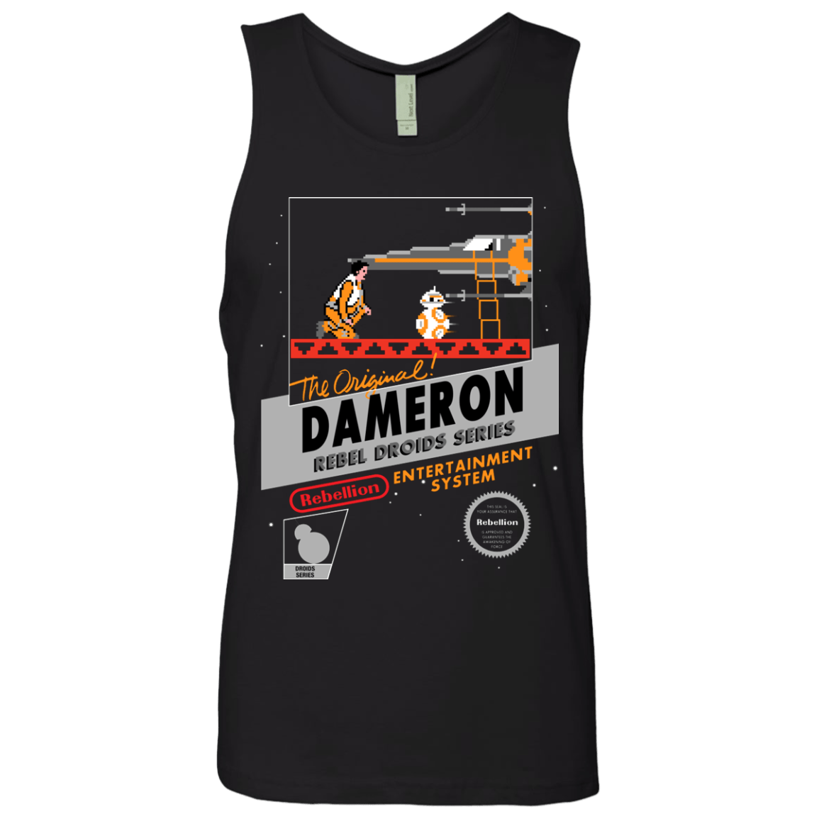 T-Shirts Black / S NES 8Bit Dameron Men's Premium Tank Top