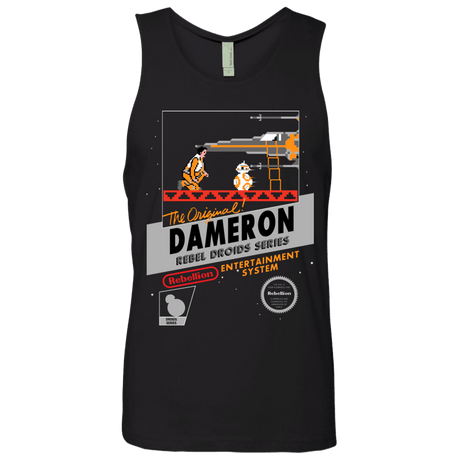 T-Shirts Black / S NES 8Bit Dameron Men's Premium Tank Top