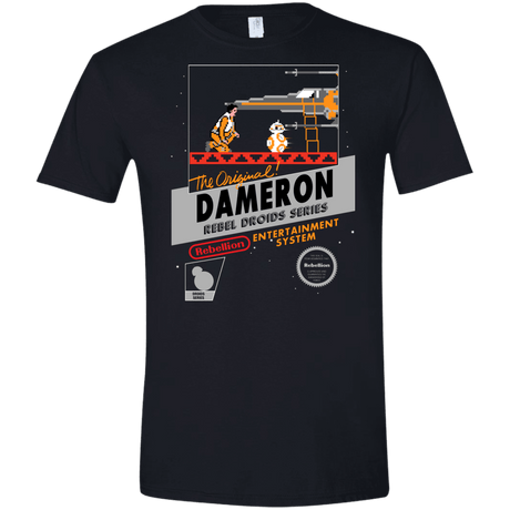 T-Shirts Black / X-Small NES 8Bit Dameron Men's Semi-Fitted Softstyle