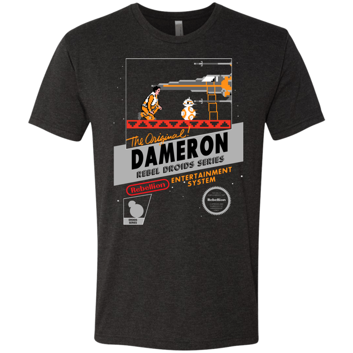 T-Shirts Vintage Black / S NES 8Bit Dameron Men's Triblend T-Shirt