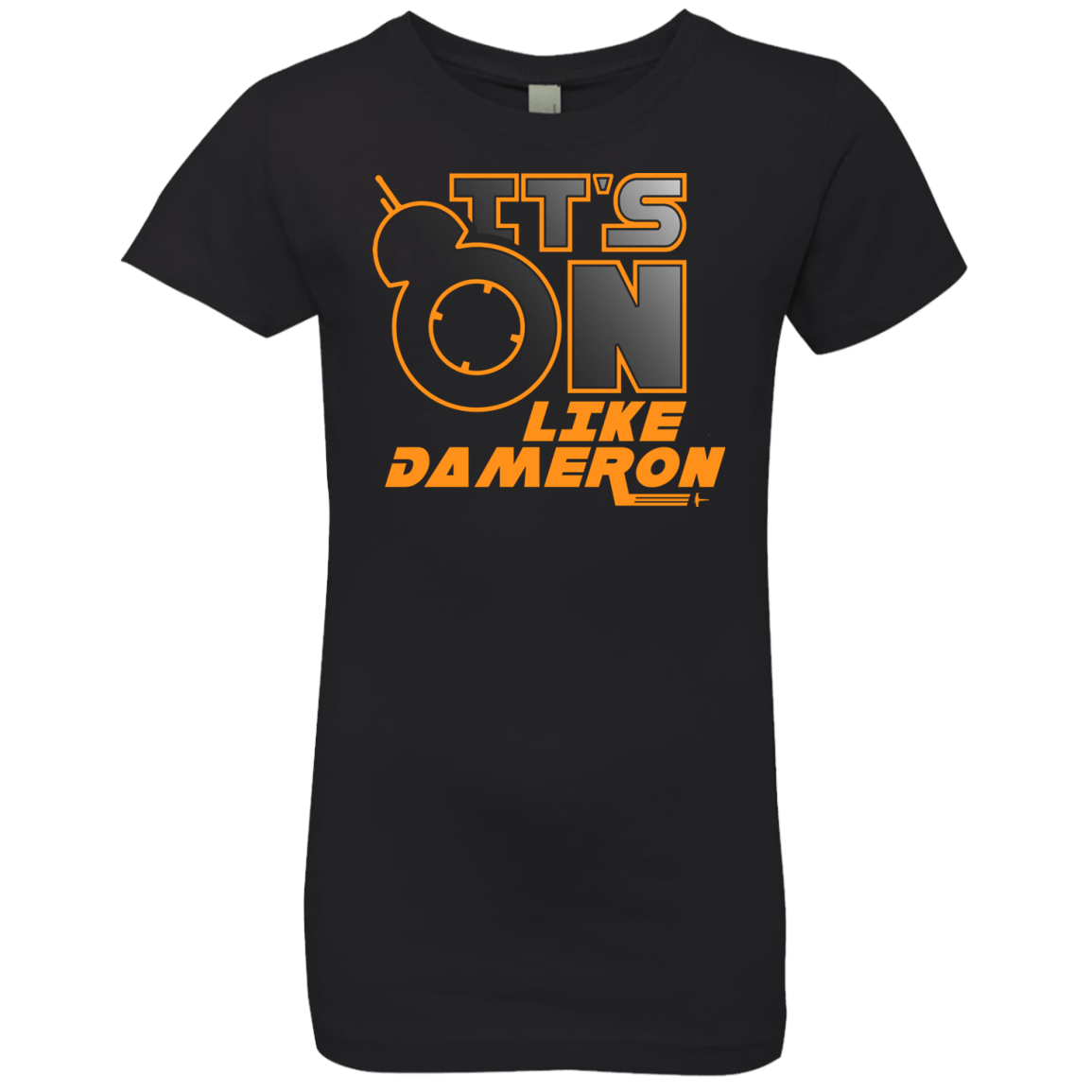 T-Shirts Black / YXS NES On Like Dameron Girls Premium T-Shirt