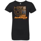 T-Shirts Black / YXS NES On Like Dameron Girls Premium T-Shirt