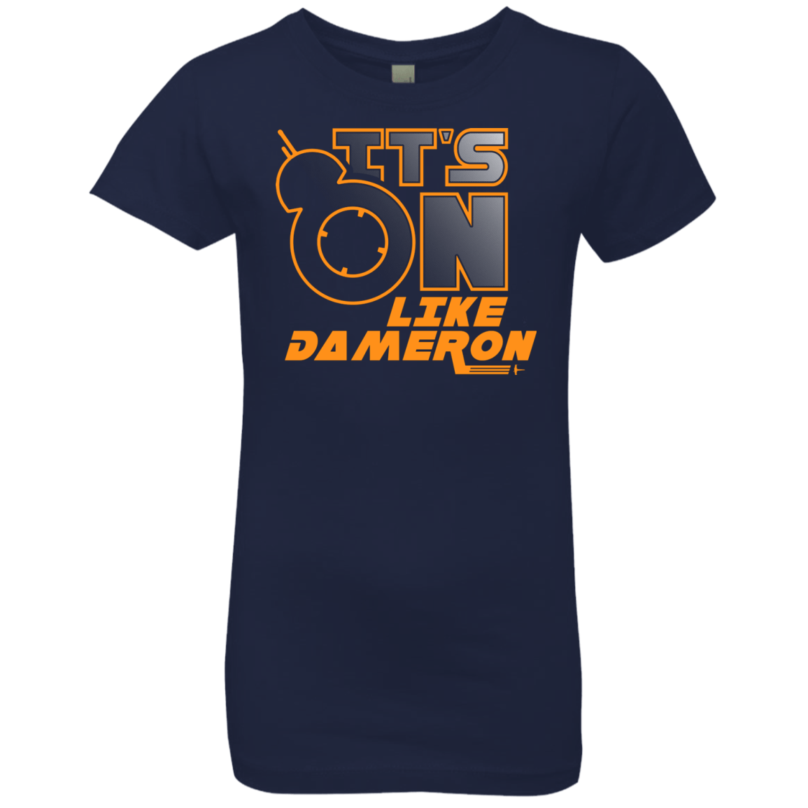 T-Shirts Midnight Navy / YXS NES On Like Dameron Girls Premium T-Shirt