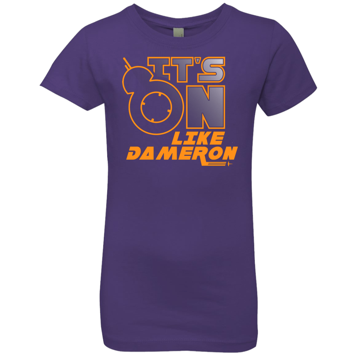 T-Shirts Purple Rush / YXS NES On Like Dameron Girls Premium T-Shirt